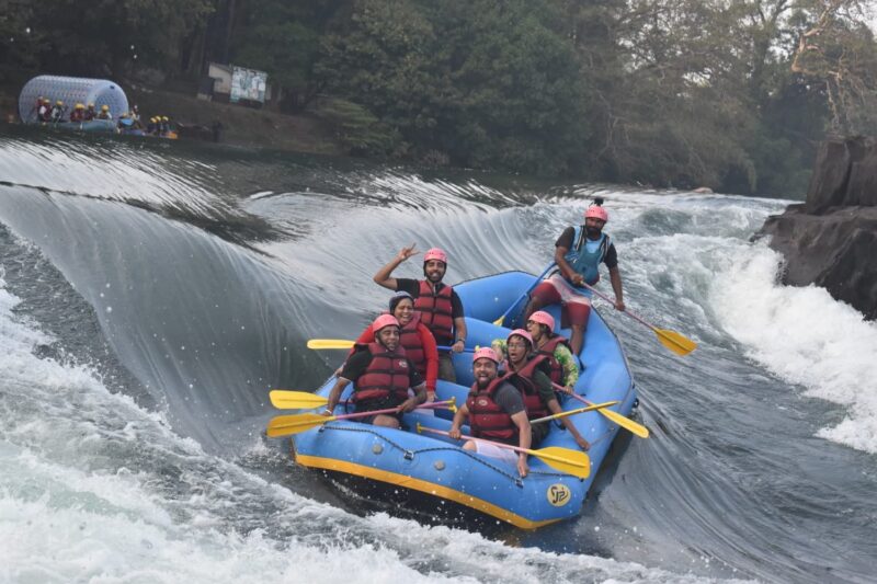 Captain Ryan white water rafting. 