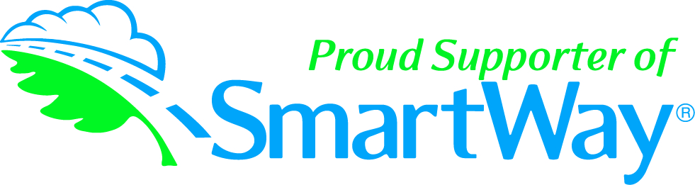 SmartWay logo with a green leaf-road graphic and text: "Proud Supporter of SmartWay.