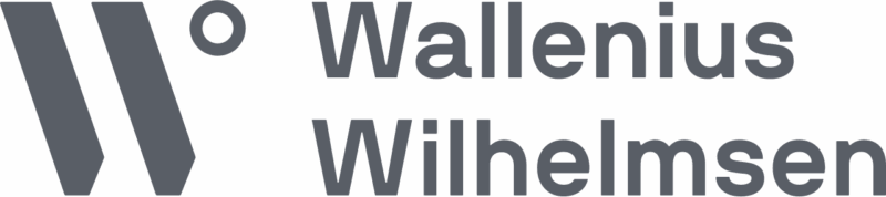 Wallenius Wilhelmsen logo with stylized "W" symbol and company name in gray text.
