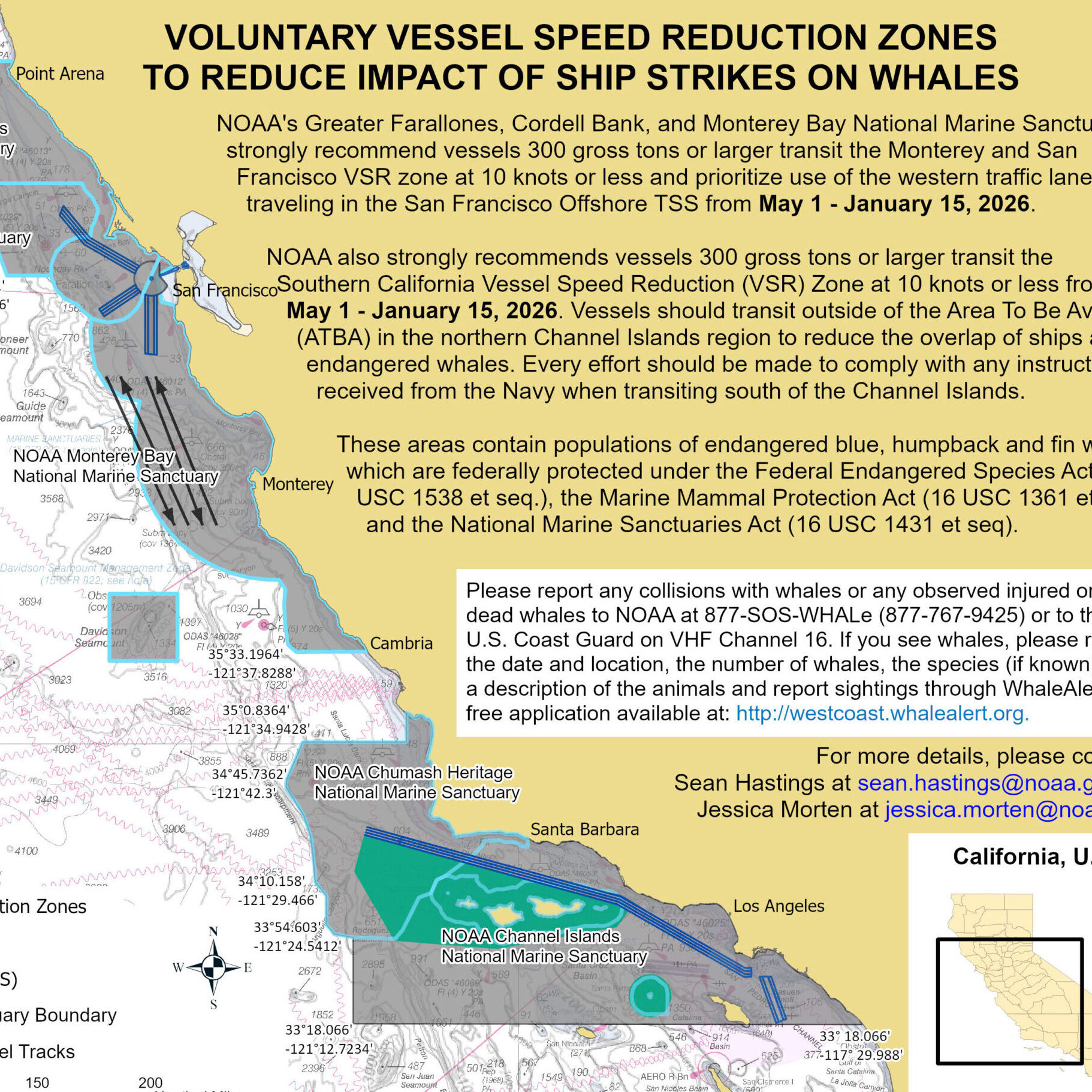 Voluntary Vessel Speed Reduction Zones to Reduce the Impact of Ship Strikes on Whales